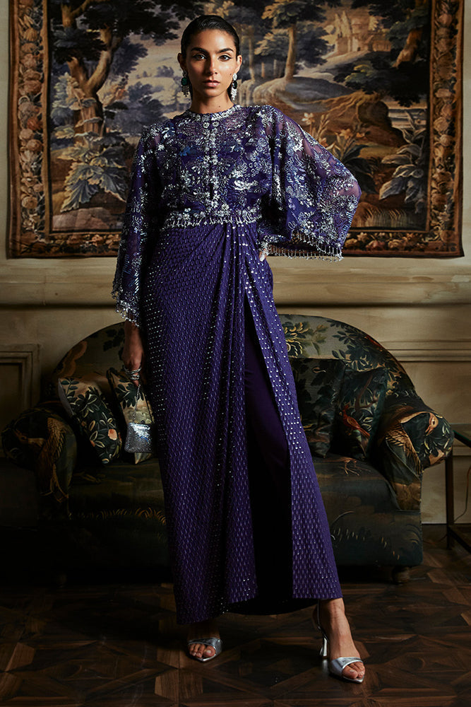 Suffuse | Luxury Pret 24 | MAEVE XS Smoke Blue