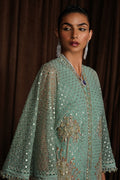 Suffuse | Luxury Pret 24 | LIVIA M Teal Green Net