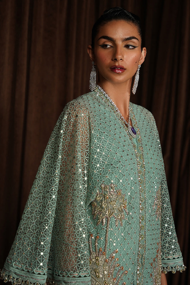 Suffuse | Luxury Pret 24 | LIVIA M Teal Green Net
