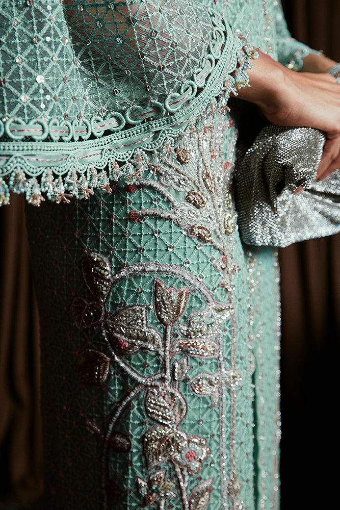 Suffuse | Luxury Pret 24 | LIVIA L Teal Green Net