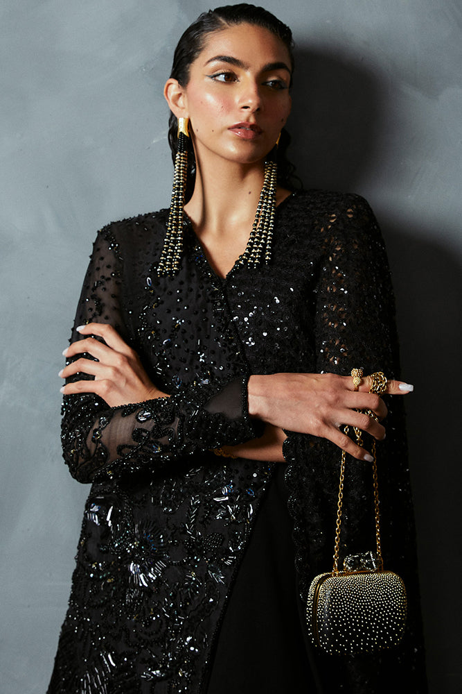 Suffuse | Luxury Pret 24 | BELLA XL Black Chiffon