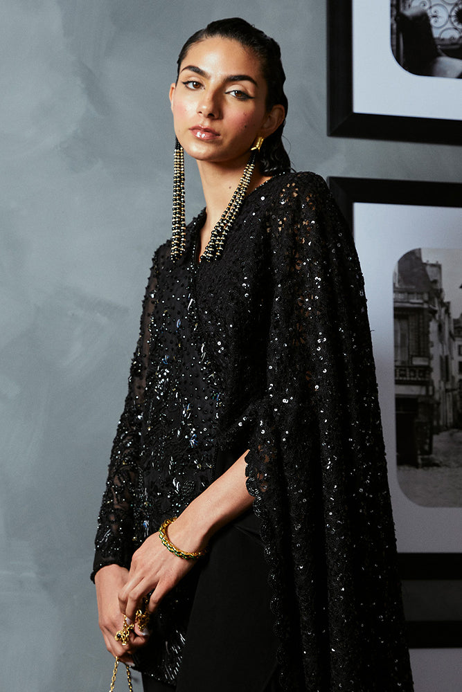 Suffuse | Luxury Pret 24 | BELLA M Black Chiffon