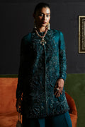 Suffuse | Luxury Pret 24 | JASMINE L Teal Green Organza