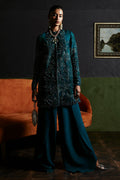 Suffuse | Luxury Pret 24 | JASMINE XS Teal Green Organza