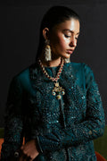 Suffuse | Luxury Pret 24 | JASMINE M Teal Green Organza