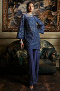 Suffuse | Luxury Pret 24 | IRINA L Cobalt Blue Organza