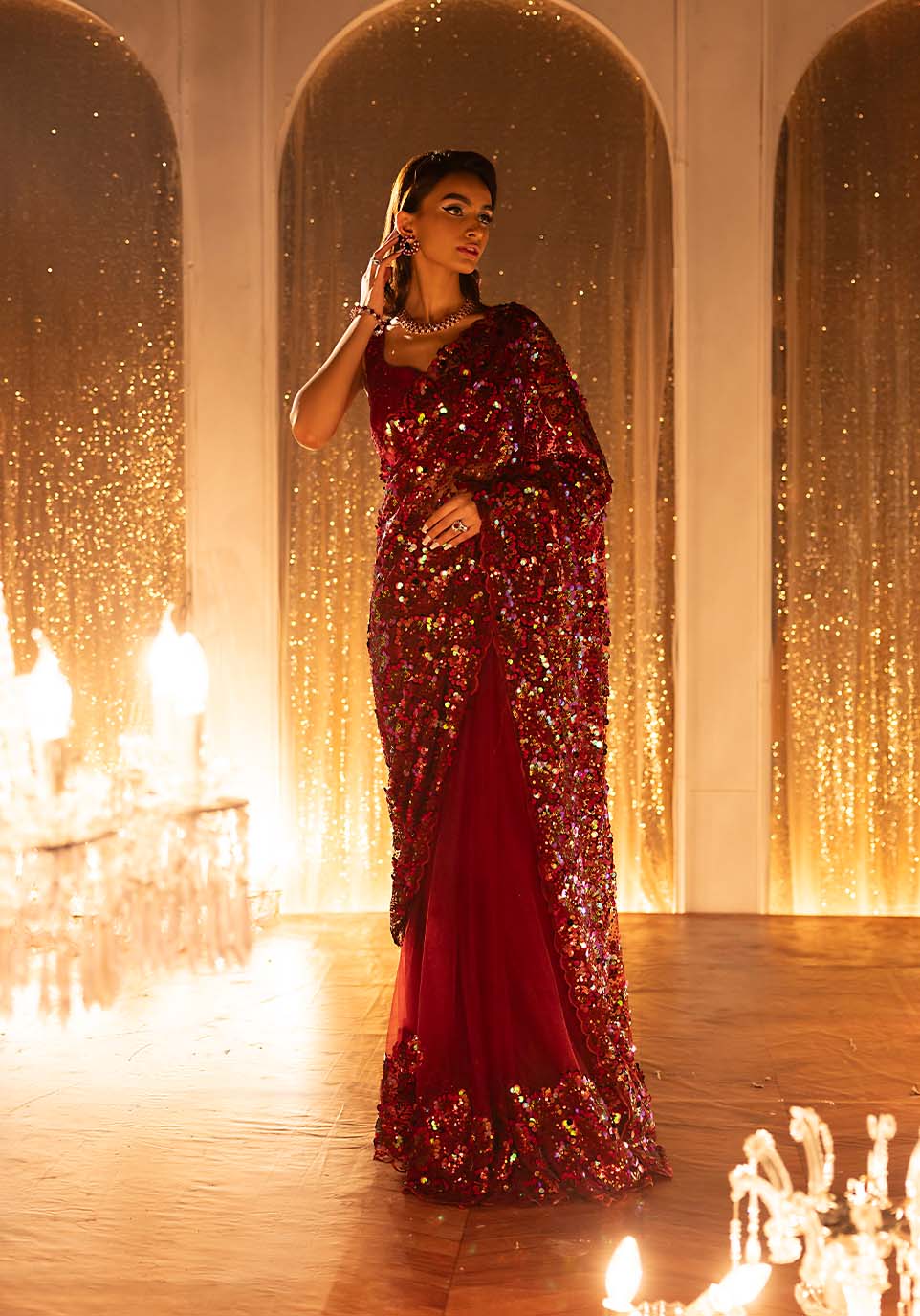 Zarqash | Bling Series | SCARLET - Pakistani Designer Dress - by Zarqash | Type: Formal - 100% Original at Saira Sultan