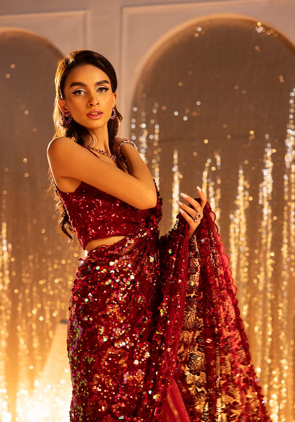 Zarqash | Bling Series | SCARLET - Pakistani Designer Dress - by Zarqash | Type: Formal - 100% Original at Saira Sultan