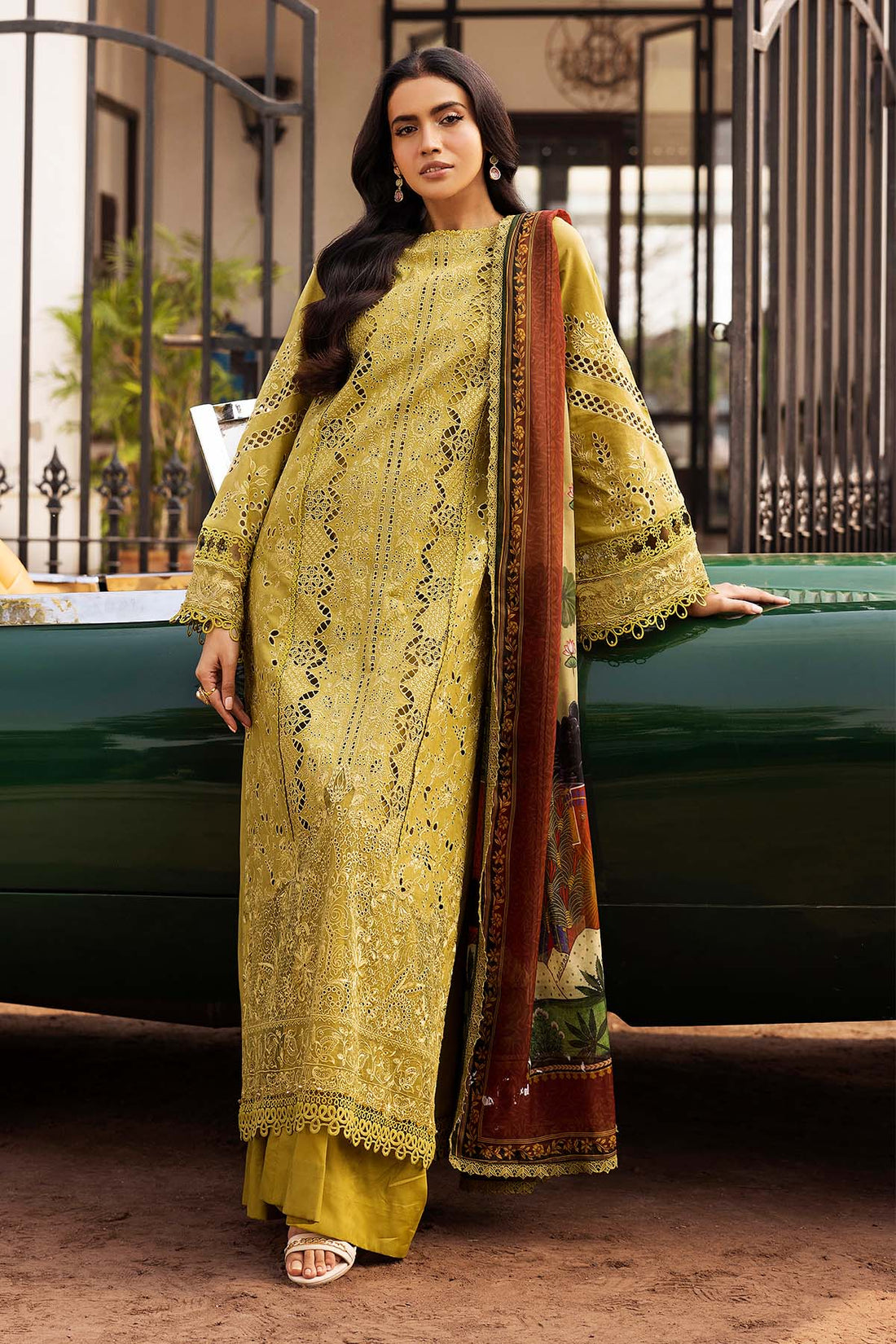 Motifz | Premium Lawn 25 | 5329-LISETTE XS Lime Yellow Lawn