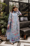 Afrozeh | Lawn 25 | Presta XL Light Blue Lawn