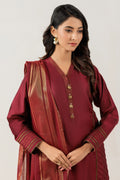 Bonanza Satrangi | Maroon Silk 3 Piece (PWS7243P13) 12 Maroon
