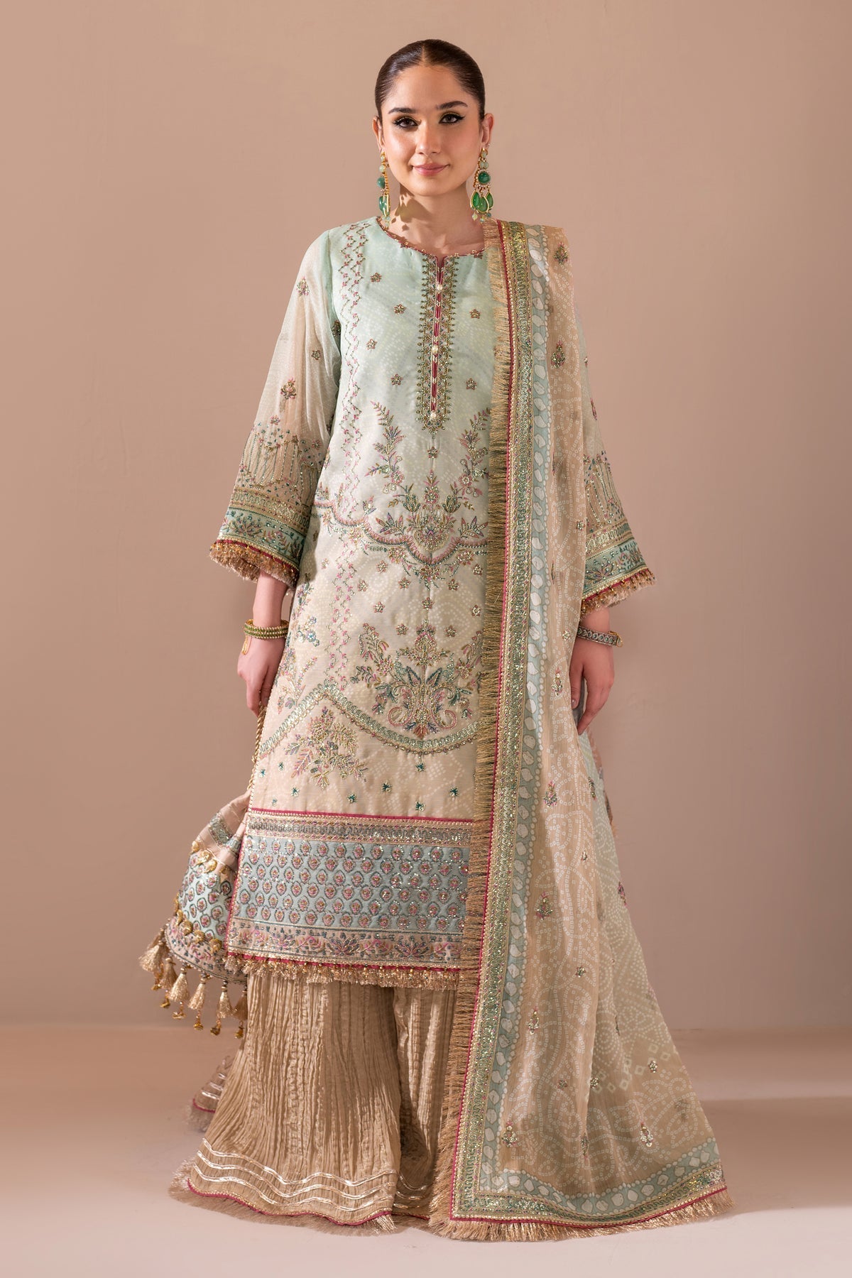Alizeh | Jhalak Formals | AF-JHLK-07-PAKIZA L Ivory Chiffon