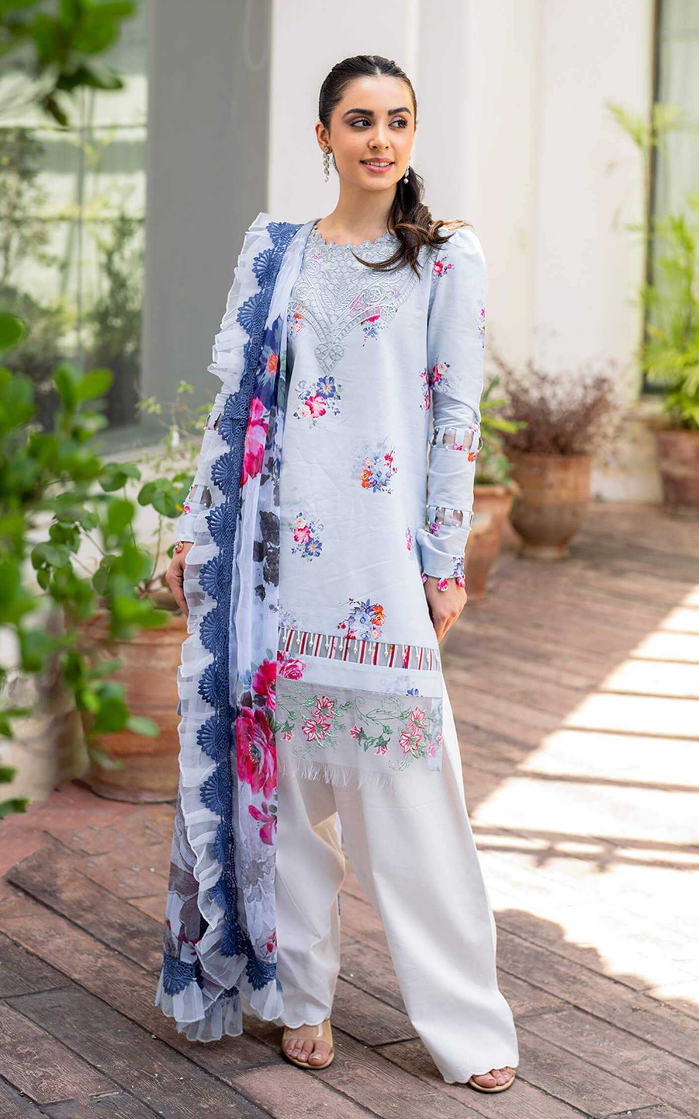 Asifa and Nabeel | Meraki Summer Vol 2 | Pankh MK-03 - Pakistani Designer Dress - by Asifa and Nabeel | Type: Luxury - 100% Original at Saira Sultan