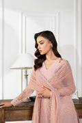 Azzal | Mishri Formals | Parisa L Pastel Pink Organza