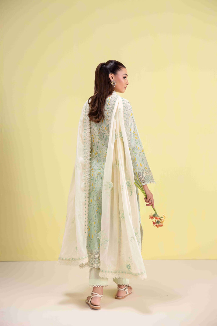 Aabyaan | Eid Pret 25 | AVEN AP-01 XS Pastel Mint Dobby Lawn