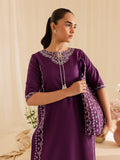 Mahnur | Petal Whispers Lawn Pret | Petalina L Dark Purple Lawn