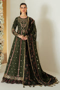 Alizeh | Luxury Raw Silk | AF-RS-03-PINE Custom Size Olive Green Raw Silk