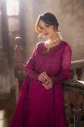 Azure | Ensembles Embroidered Formals | Plum Reverie S Magenta Chiffon