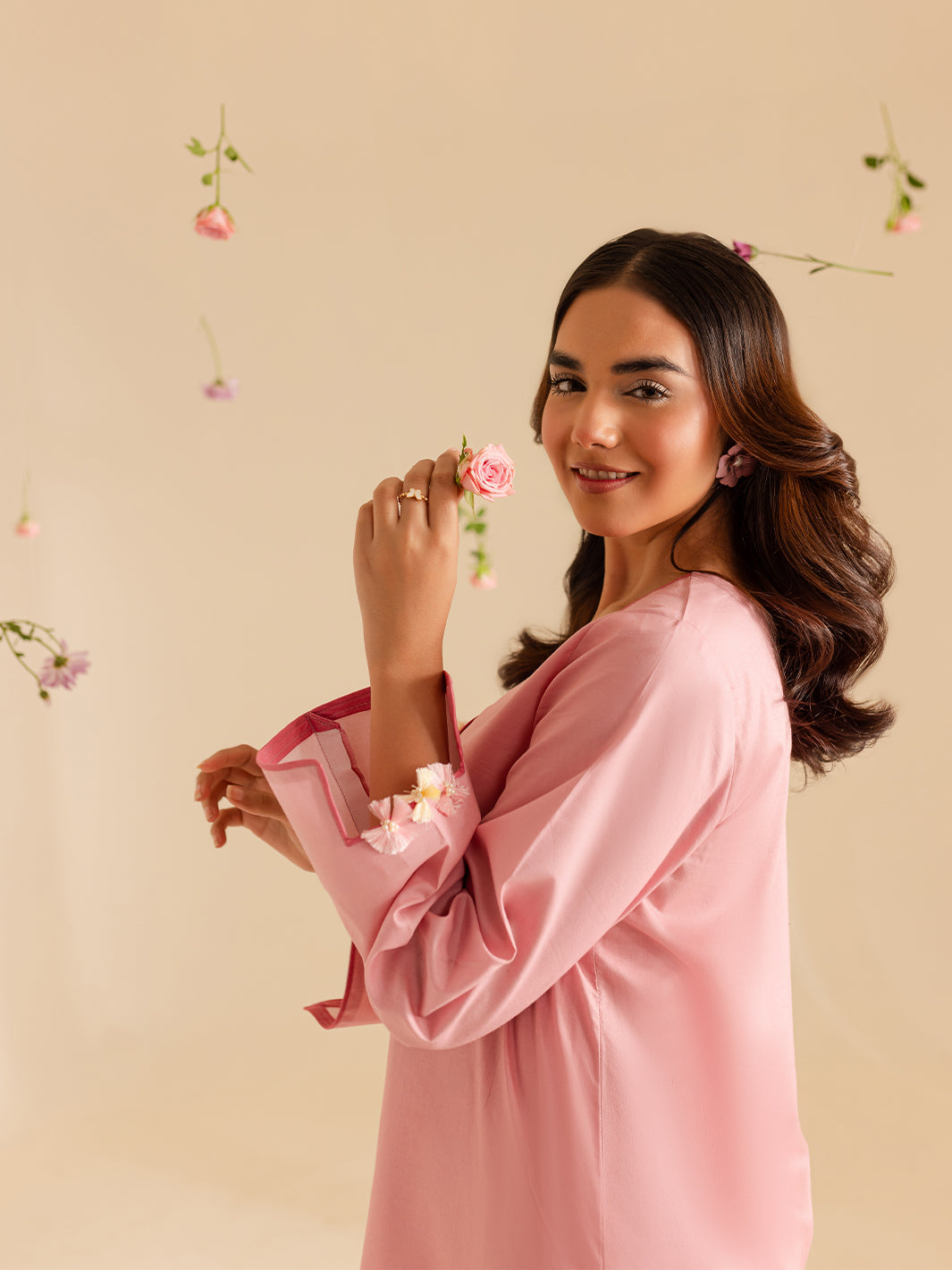 Mahnur | Petal Whispers Lawn Pret | Primrose L Pink Lawn