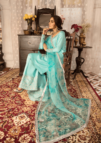 Maya | Eid Collection Gul Bahaar | SEHERUNNISA - Pakistani Designer Dress - by Maya | Type: Formal - 100% Original at Saira Sultan