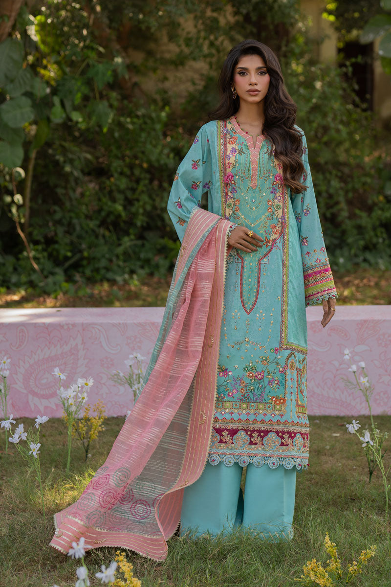 Qalamkar | Luxe Silk | UA-06 SARA XS Light Blue Silk