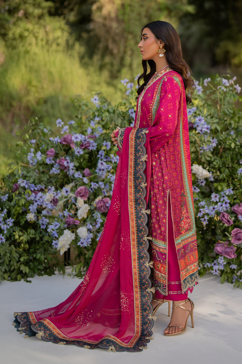 Qalamkar | Luxe Silk | UA-01 ELIA XL Candy Pink Silk