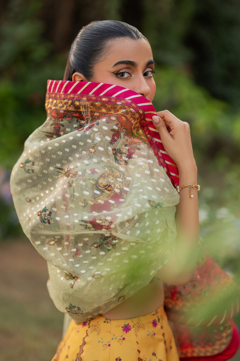 Qalamkar | Luxe Silk | UA-08 LUNA Custom Size Multi Silk