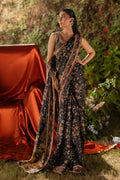 Qalamkar | Luxe Silk | UA-04 AVA XL Black Silk