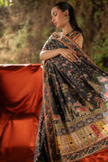 Qalamkar | Luxe Silk | UA-04 AVA L Black Silk