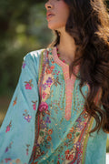 Qalamkar | Luxe Silk | UA-06 SARA M Light Blue Silk