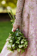 Qalamkar | Shadmani Luxury Formals | Saira SH-08 L Organza Pale Pink
