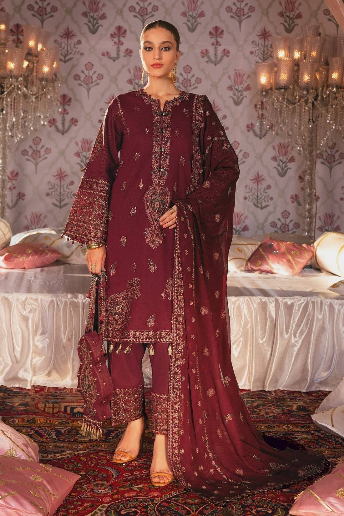 Alizeh | Rawayat Luxury Lawn 24 | Afreen - Pakistani Designer Dress - by Alizeh | Type: Luxury - 100% Original at Saira Sultan