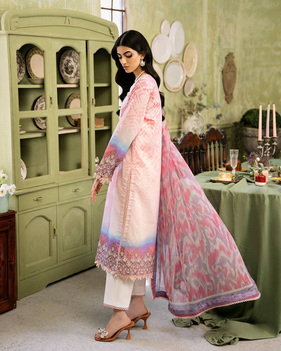 Roheenaz | Flora Printed Lawn | Amara - Pakistani Designer Dress - by Roheenaz | Type: Luxury - 100% Original at Saira Sultan