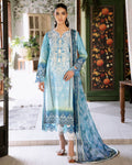 Roheenaz | Flora Printed Lawn | Azure - Pakistani Designer Dress - by Roheenaz | Type: Luxury - 100% Original at Saira Sultan