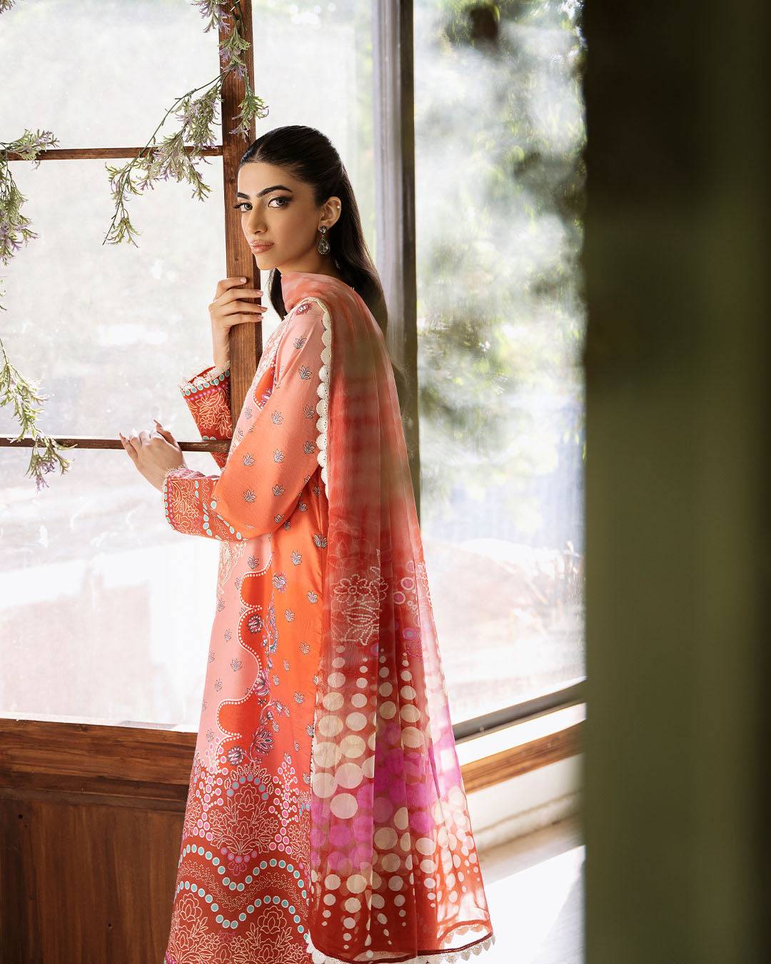 Roheenaz | Flora Printed Lawn | Serenade - Pakistani Designer Dress - by Roheenaz | Type: Luxury - 100% Original at Saira Sultan