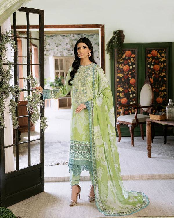 Roheenaz | Flora Printed Lawn | Euphoria - Pakistani Designer Dress - by Roheenaz | Type: Luxury - 100% Original at Saira Sultan