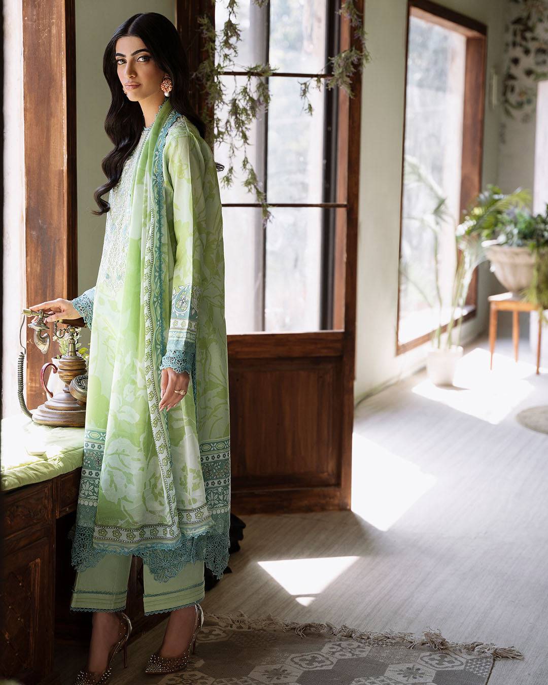 Roheenaz | Flora Printed Lawn | Euphoria - Pakistani Designer Dress - by Roheenaz | Type: Luxury - 100% Original at Saira Sultan