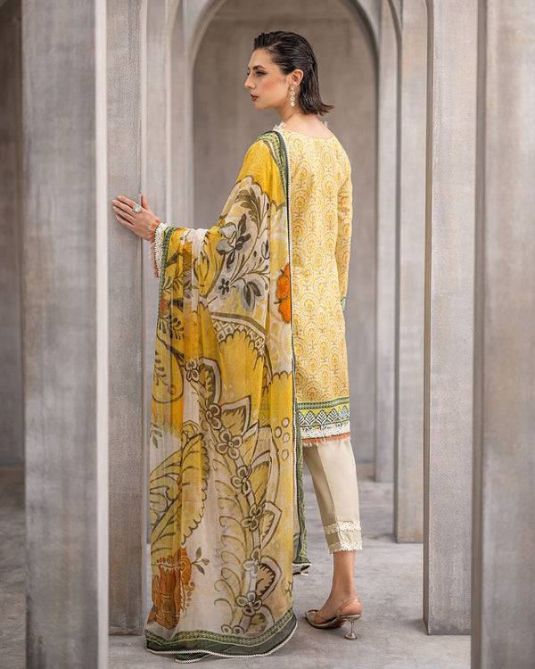 Roheenaz | Azalea Printed Lawn 24 | Celestial Silk - Pakistani Designer Dress - by Roheenaz | Type: Luxury - 100% Original at Saira Sultan