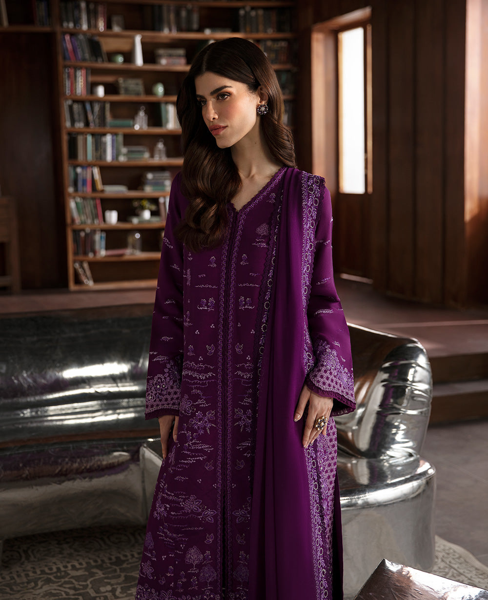 Republic Womenswear | Premium Pret 25 | RPP-06 (Prune de myrtille) S Plum Silk