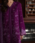 Republic Womenswear | Premium Pret 25 | RPP-06 (Prune de myrtille) L Plum Silk
