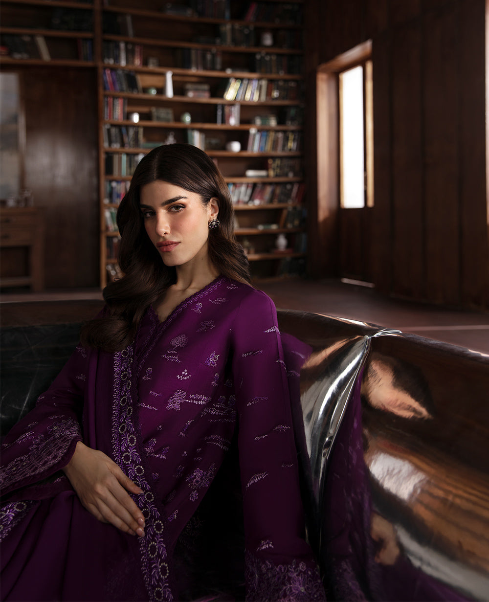 Republic Womenswear | Premium Pret 25 | RPP-06 (Prune de myrtille) XL Plum Silk
