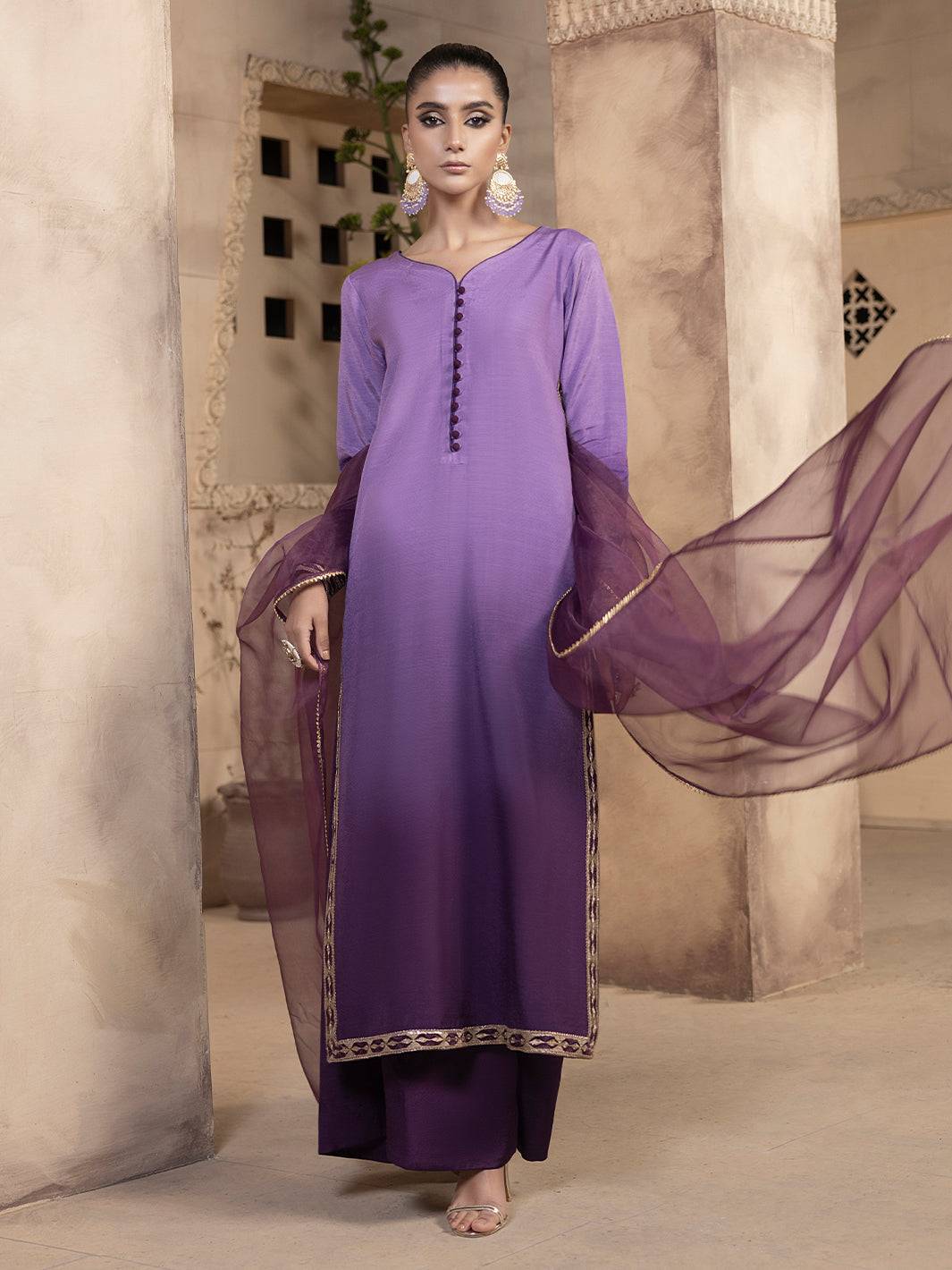 Hem Stitch | Raw Silk Edit 25 | Raania - Pakistani Designer Dress - by Hemstitch | Type: Ladies Clothes - 100% Original at Saira Sultan