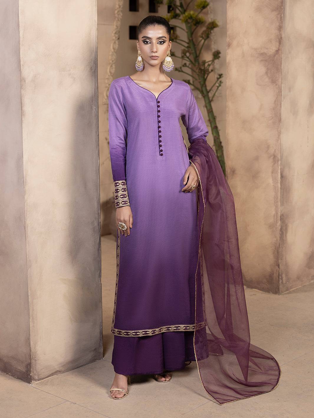 Hem Stitch | Raw Silk Edit 25 | Raania - Pakistani Designer Dress - by Hemstitch | Type: Ladies Clothes - 100% Original at Saira Sultan
