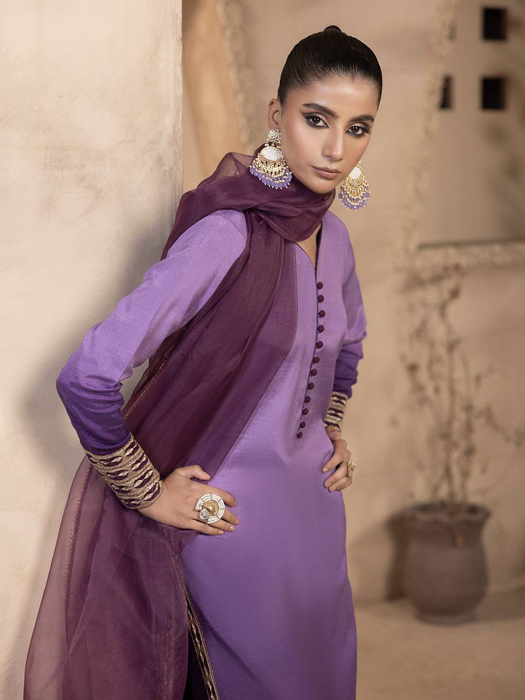 Hem Stitch | Raw Silk Edit 25 | Raania - Pakistani Designer Dress - by Hemstitch | Type: Ladies Clothes - 100% Original at Saira Sultan