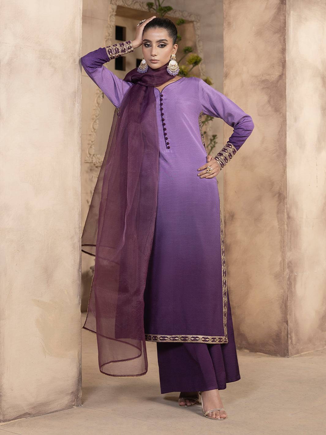 Hem Stitch | Raw Silk Edit 25 | Raania - Pakistani Designer Dress - by Hemstitch | Type: Ladies Clothes - 100% Original at Saira Sultan