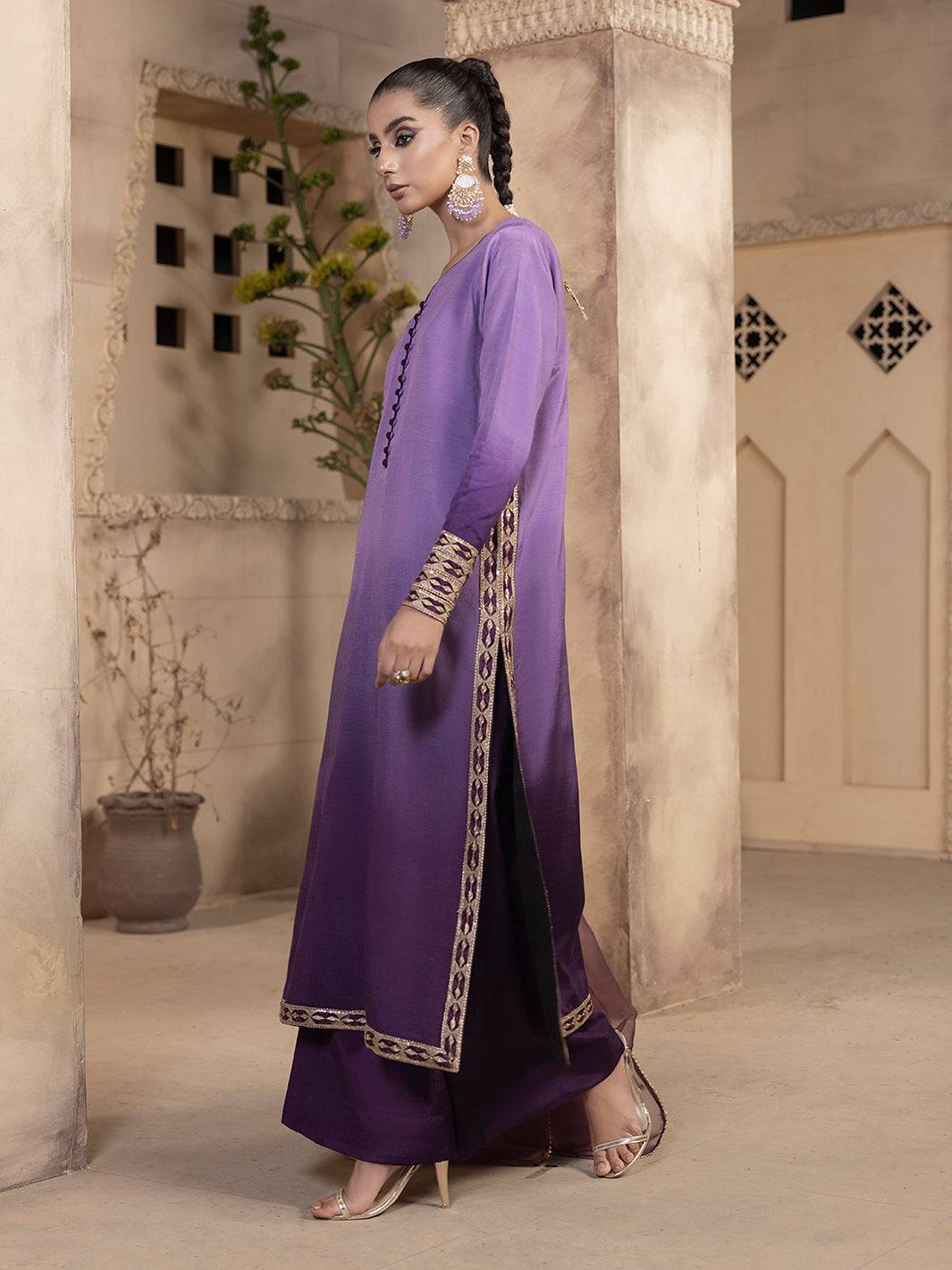 Hem Stitch | Raw Silk Edit 25 | Raania - Pakistani Designer Dress - by Hemstitch | Type: Ladies Clothes - 100% Original at Saira Sultan