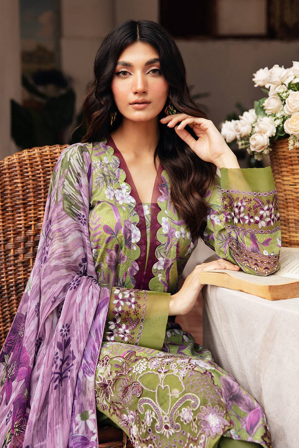 Ramsha | Rangrez Lawn Collection | N-410 - Pakistani Designer Dress - by Ramsha | Type: Casuals - 100% Original at Saira Sultan
