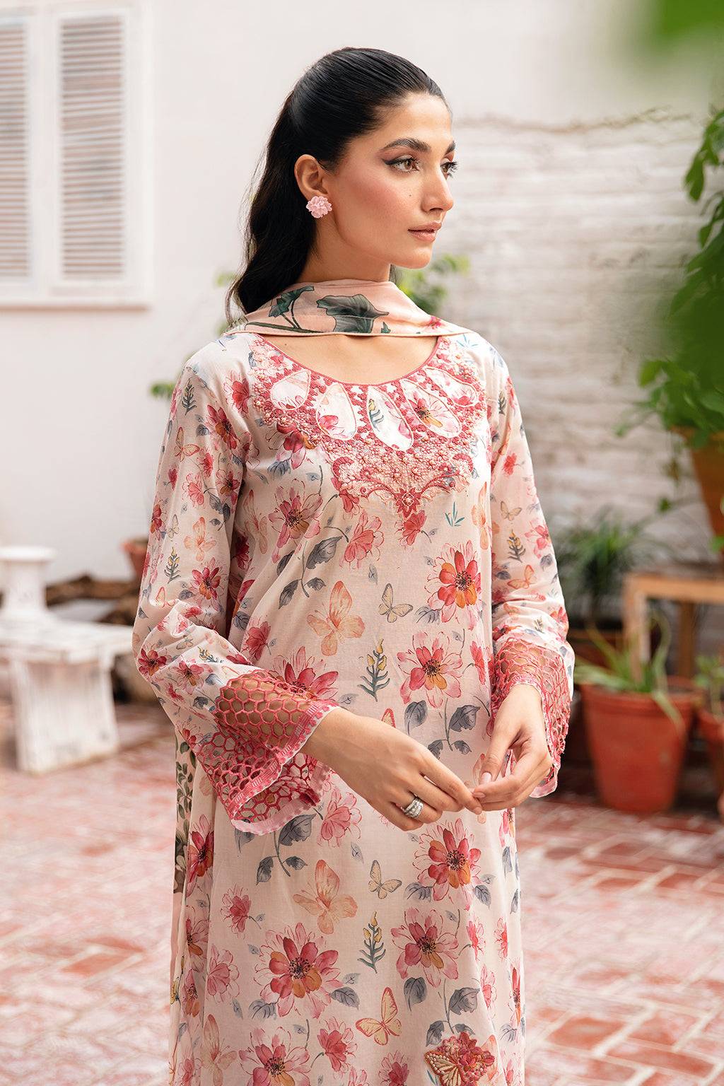 Ramsha | Rangrez Lawn Collection | N-406 - Pakistani Designer Dress - by Ramsha | Type: Casuals - 100% Original at Saira Sultan