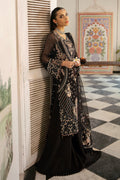 Ramsha | Dastak Luxury Chiffon Collection | Q-106 XL Black Chiffon