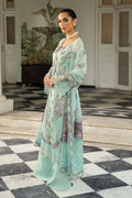 Ramsha | Dastak Luxury Chiffon Collection | Q-102 Custom Size Ice Blue Chiffon